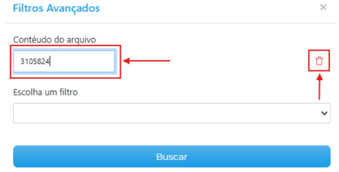 Editar ou limpar o filtro avançado